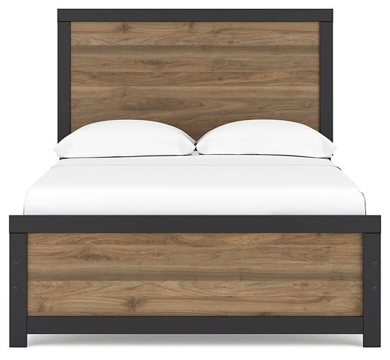 Vertani Full Panel Bed with 2 Nightstands