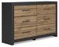 Vertani Twin Panel Bed with Dresser and 2 Nightstands