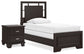 Covetown Twin Panel Bed with Nightstand