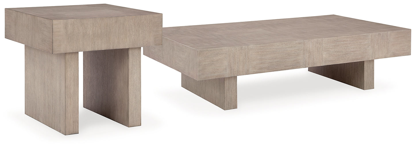 Jorlaina Coffee Table with 1 End Table