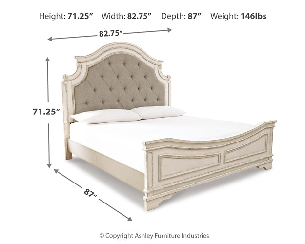 Realyn  Upholstered Panel Bed