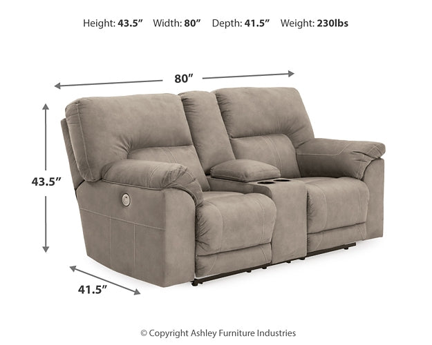 Cavalcade DBL REC PWR Loveseat w/Console