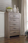 Zelen King/California King Panel Headboard with Mirrored Dresser, Chest and 2 Nightstands