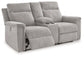 Barnsana DBL REC PWR Loveseat w/Console