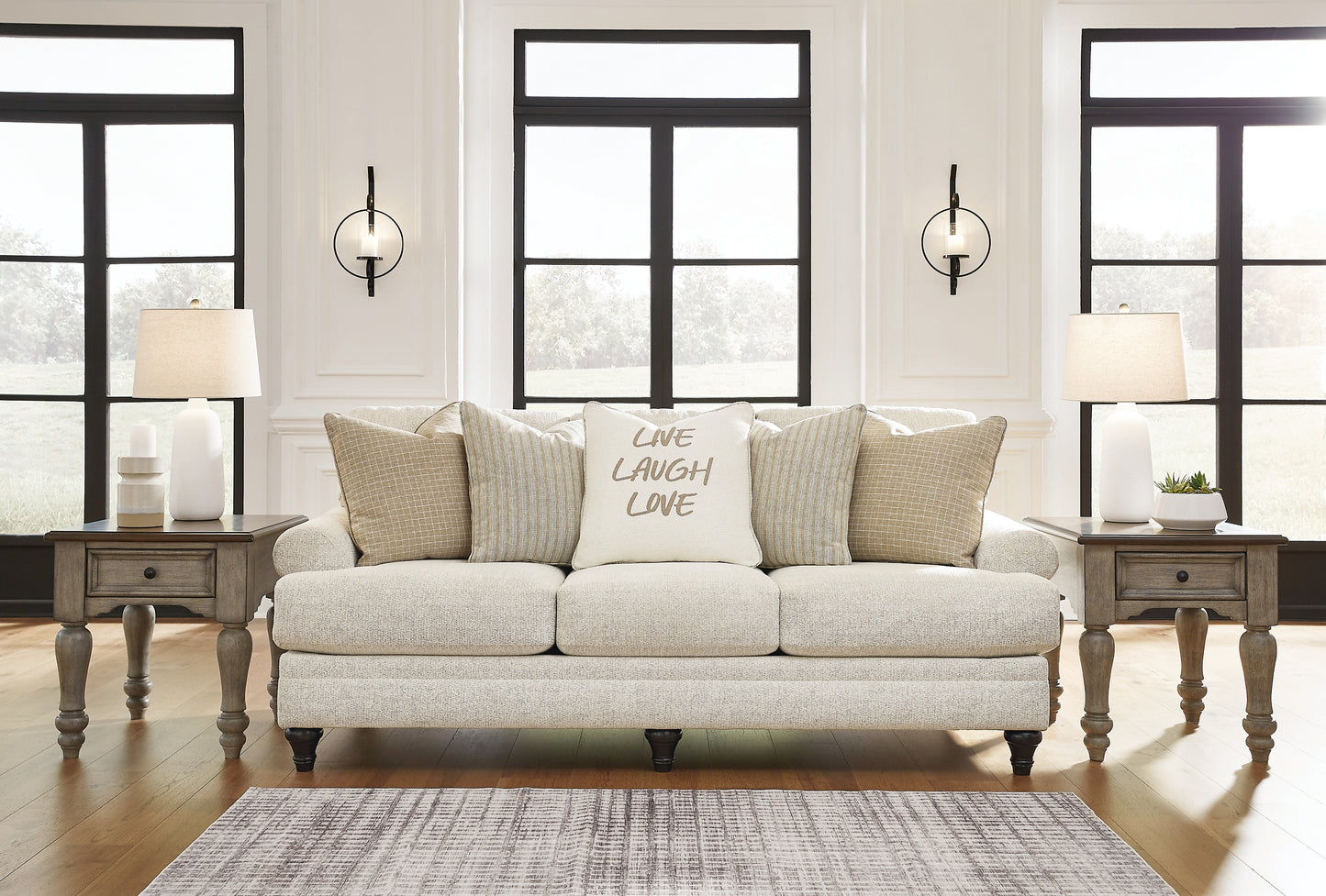 Valerani Sofa, Loveseat, Chair and Ottoman